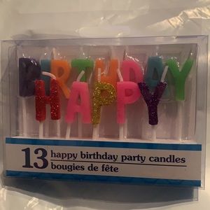 NWT Happy Birthday Party Candles